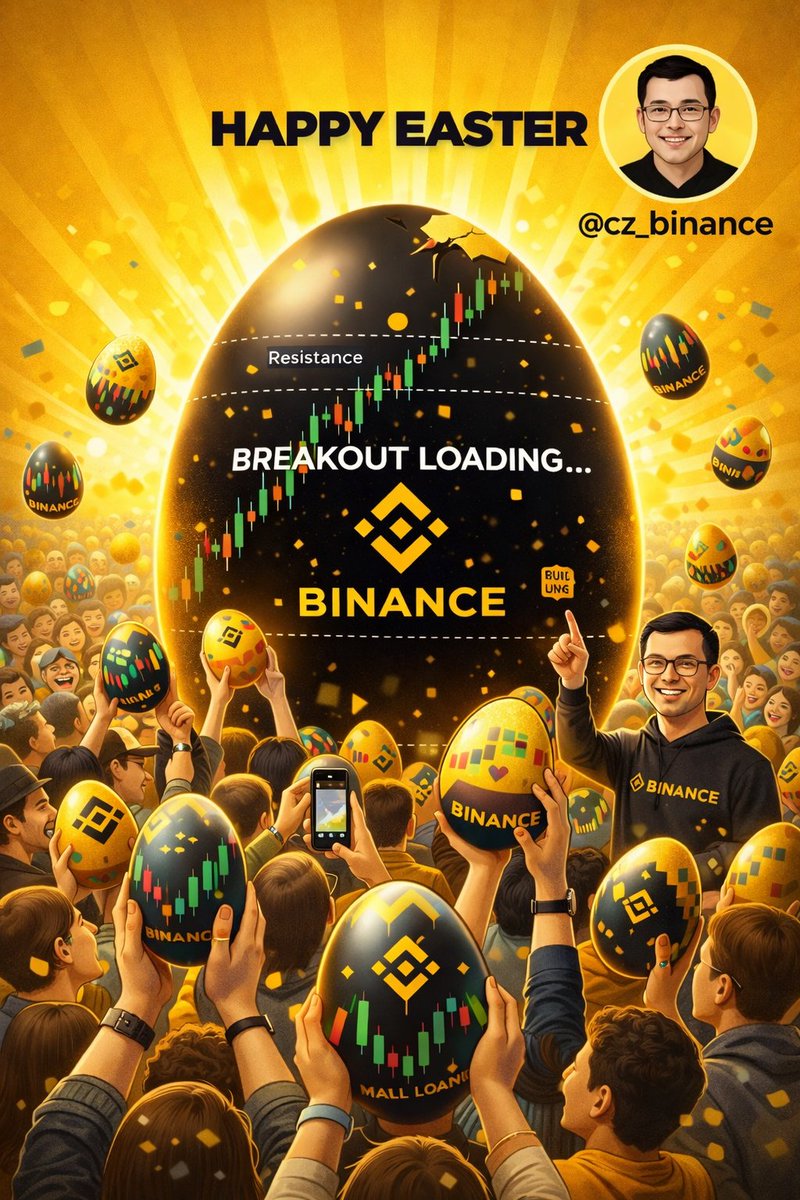 Taurenox's tweet photo. @binance Happy Easter https://t.co/RxODg3EsFI