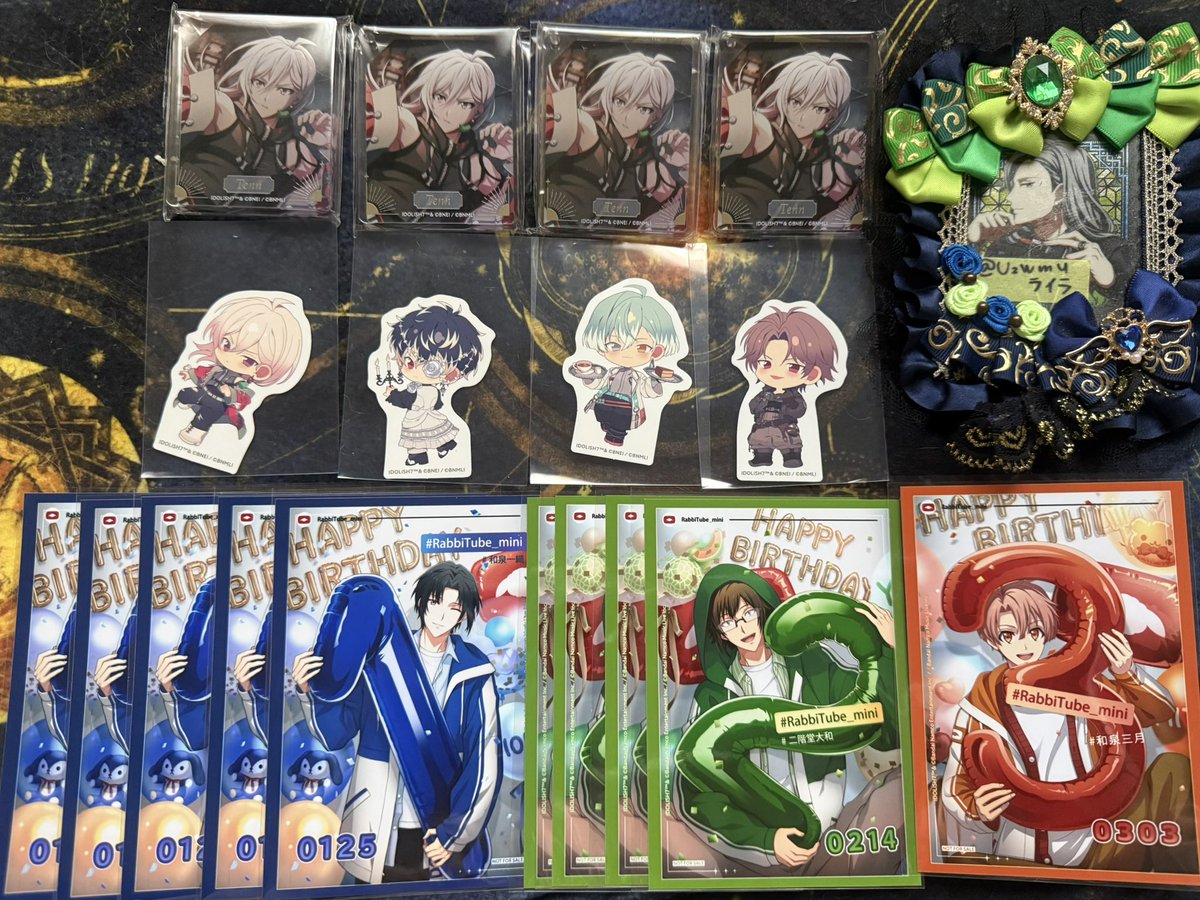 UzWmu's tweet photo. 【交換・譲渡】 アイドリッシュセブン アイナナ アニカフェ 記念日2024 コロッタ

譲)一織・大和・三月・天・百・悠・虎於(画像参照)

求)同種千、バーブロ虎於
or各定価＋送料
(ステッカーは千1決まるまで交換のみ)

お心当たりがありましたら、お気軽にお声がけください！
よろしくお願い致します。 https://t.co/WymEcy0ngJ
