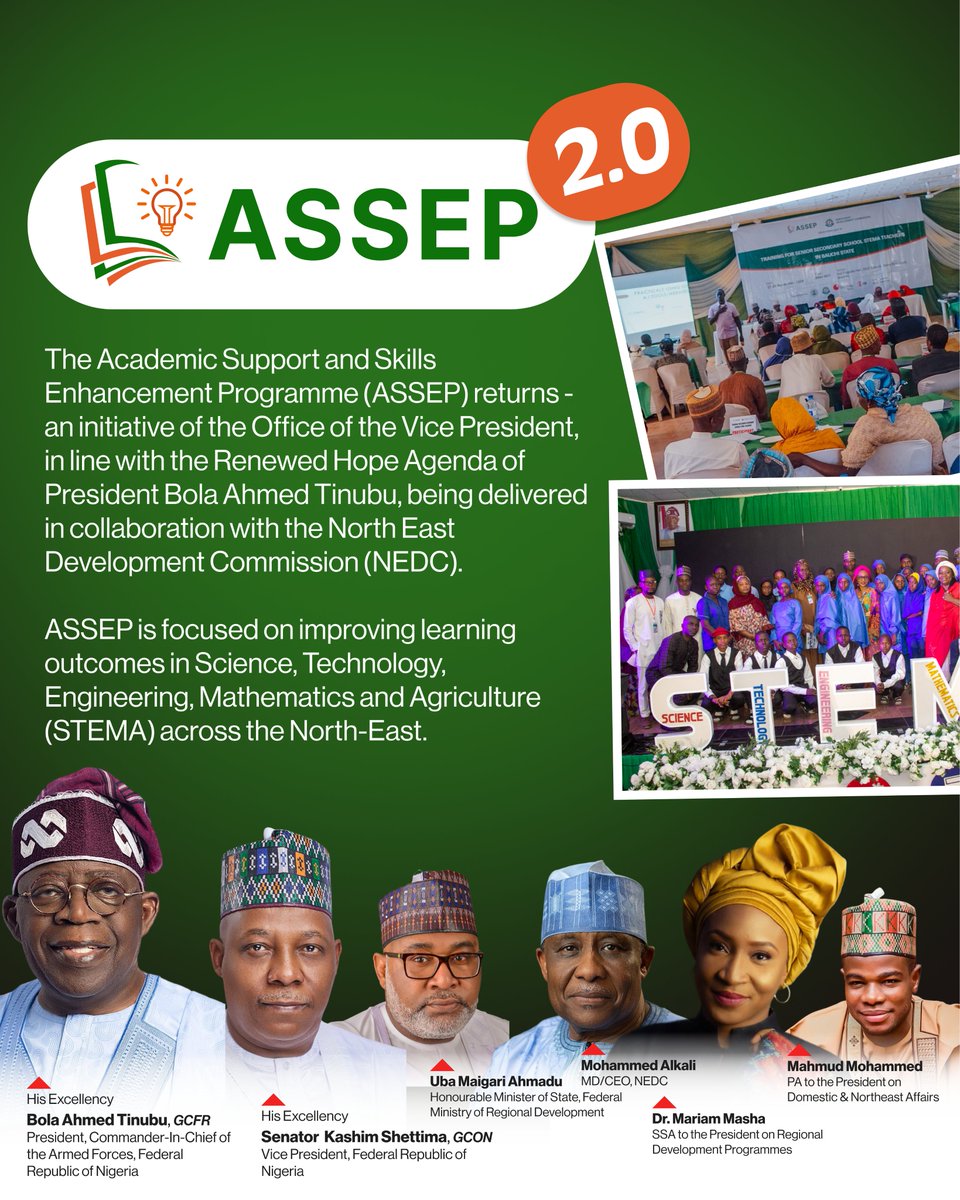 assepng's tweet photo. ASSEP is back.

We’re supporting teachers, helping students prepare for exams, and creating better access to practical learning across the North-East. https://t.co/akWw4AYUjp