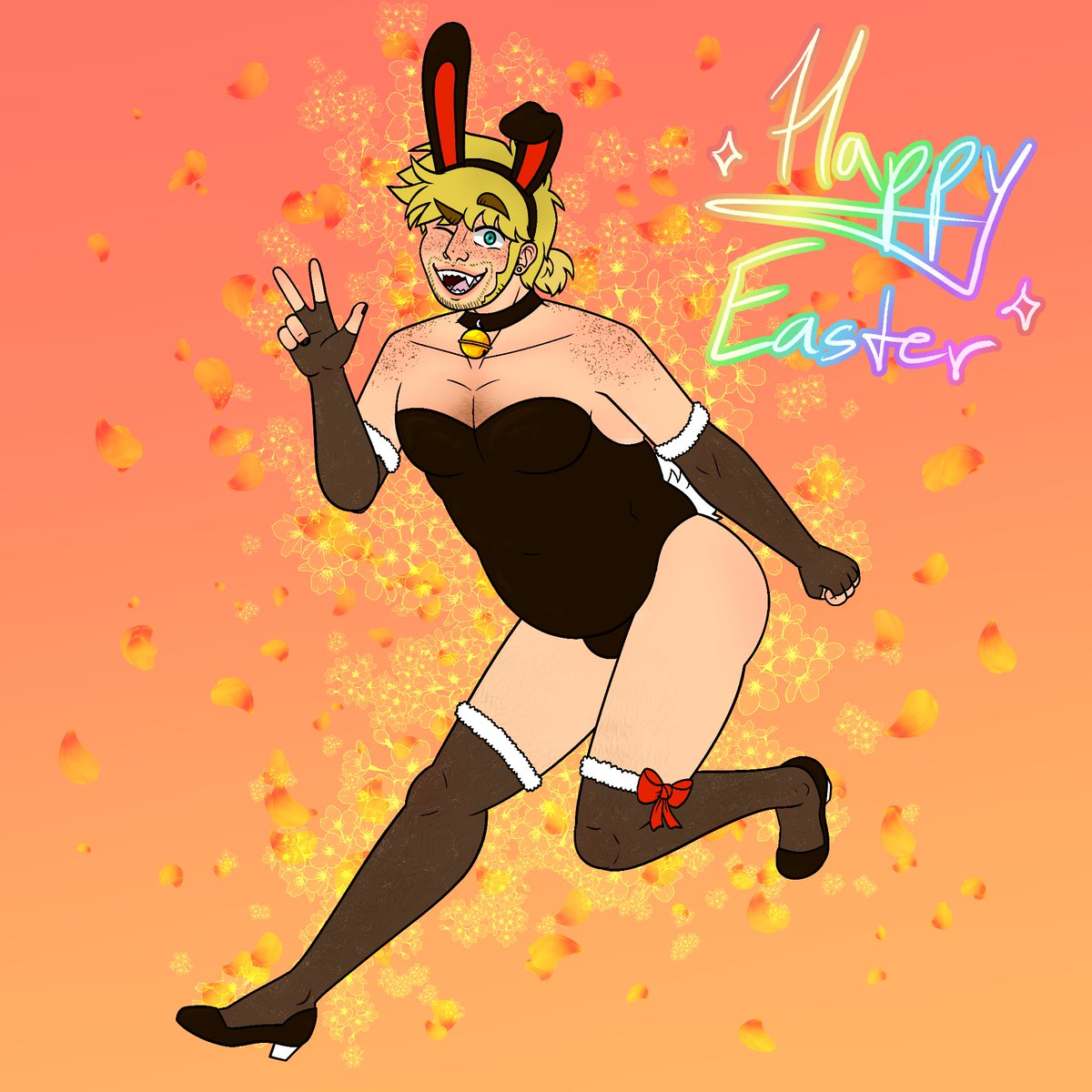 Happy Easter Everyone!
To round out the trio, this time it's Marco's turn for the bunny suit!
Have a nice egg!

egg
🥚🌷