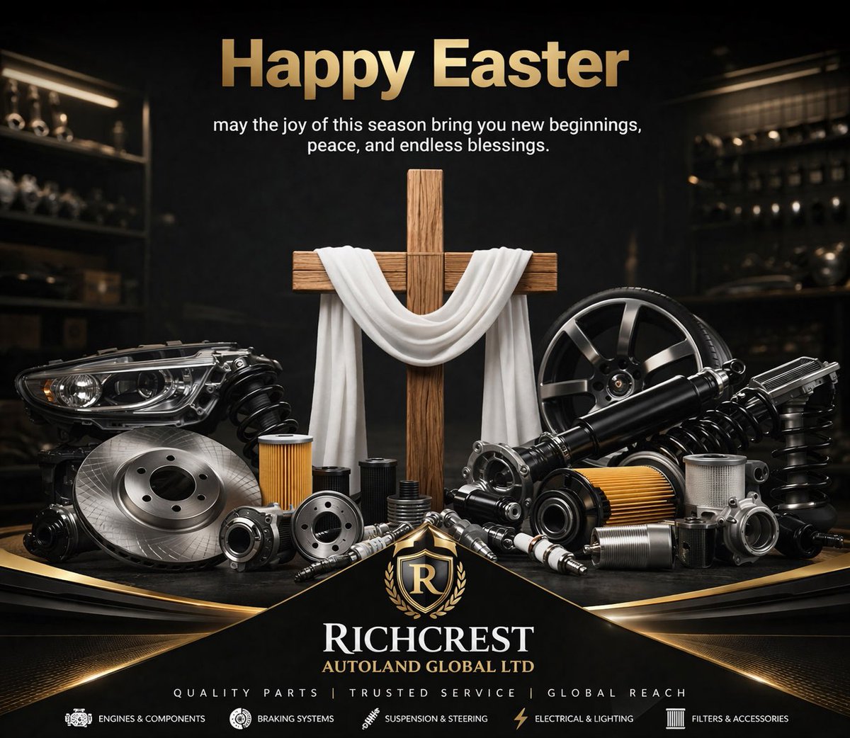 Richcrest09's tweet photo. Happy Easter Day 🤪
From the entire Staff of Richcrest Autoland Global Ltd . https://t.co/mQXT3BqJlL