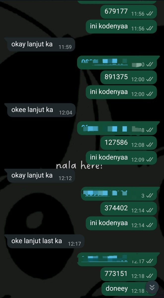 testi nokos; nomor kosong nala ★ tweet media