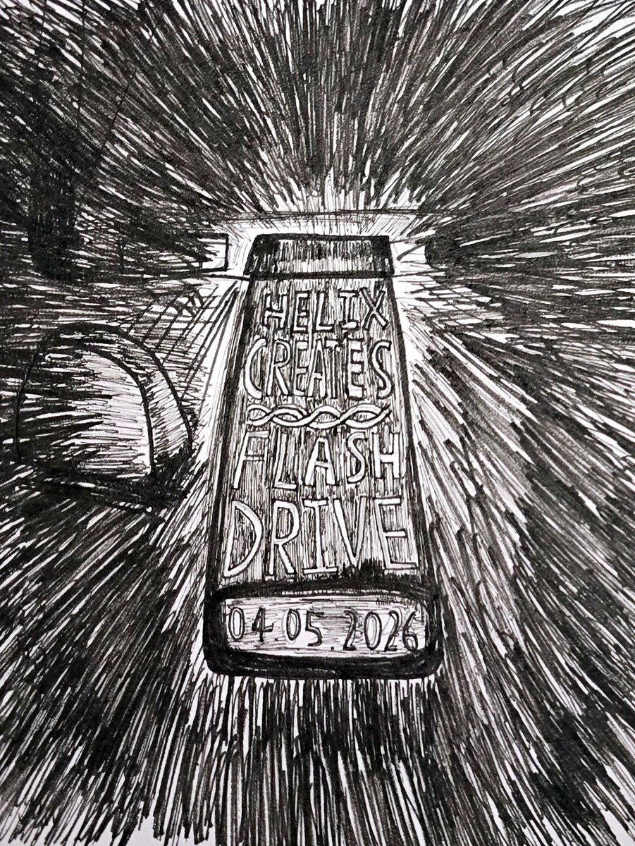 HelixCreatesFFE's tweet image. National Flash Drive Day/國家隨身碟日
2026.4.05
請定期備份重要的資料，並妥善保護好您的USB。
(Always back up your important data and take good care of your Flash drive!)
#NationalFlashDriveDay #FlashDriveDay #FlashDrive #USB #USBdrive #backup #traditionalart #sketch #ink