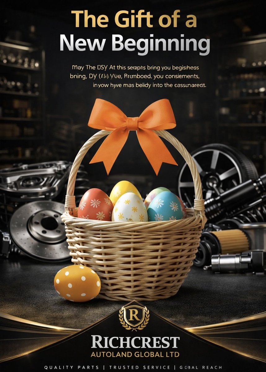 Richcrest09's tweet photo. Happy Easter Day 🤪
From the entire Staff of Richcrest Autoland Global Ltd . https://t.co/wdQ9Aq4tll
