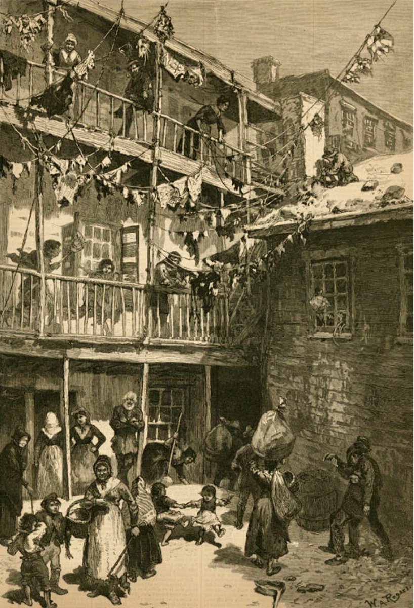 LRonLacy's tweet photo. #OTD in 1879
🧵👇
‘Tenement Life in New York - Rag-pickers Court, Mulberry Street’
👉ALT
#Illustration by William Allen Rogers (1954-1931)
#illustrationart #illustrationartists #WilliamAllenRogers #Manhattan #tenements #MulberryStreet #LowerEastSide https://t.co/d67jdGsU5w