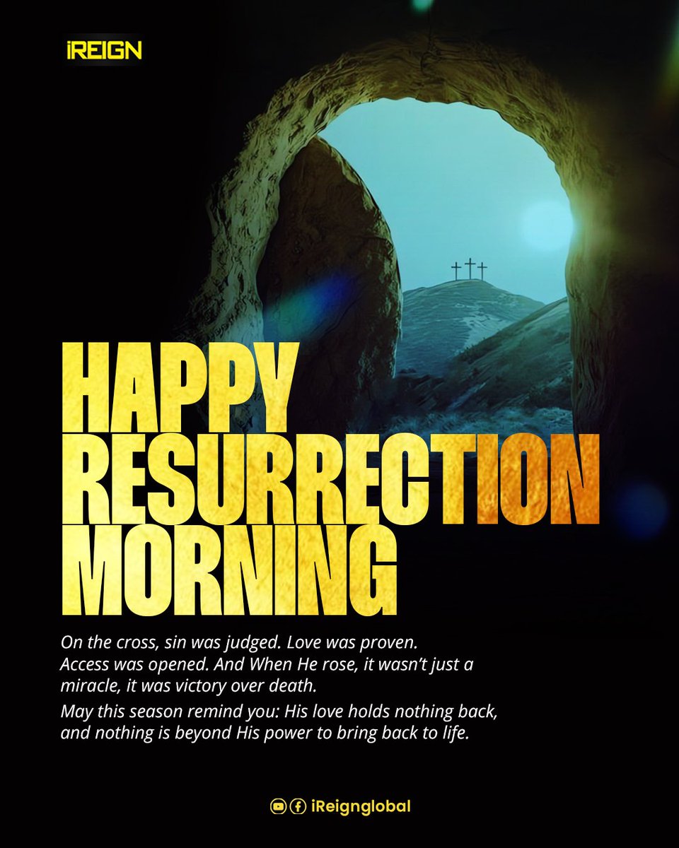 iReignGlobal's tweet photo. Happy resurrection morning 💫
Glory 🎈🎈🎈
#Easter
#resurrectionmorning
#iReign https://t.co/1ARi5bY8df