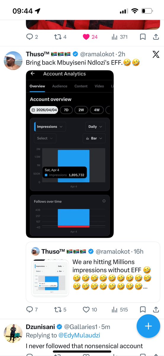 Gallaries1's tweet image. After 2 hours 😃😃😃 the struggle continues.

We are doing well fighters.
#Registertovoteforeff 
@EFFSouthAfrica