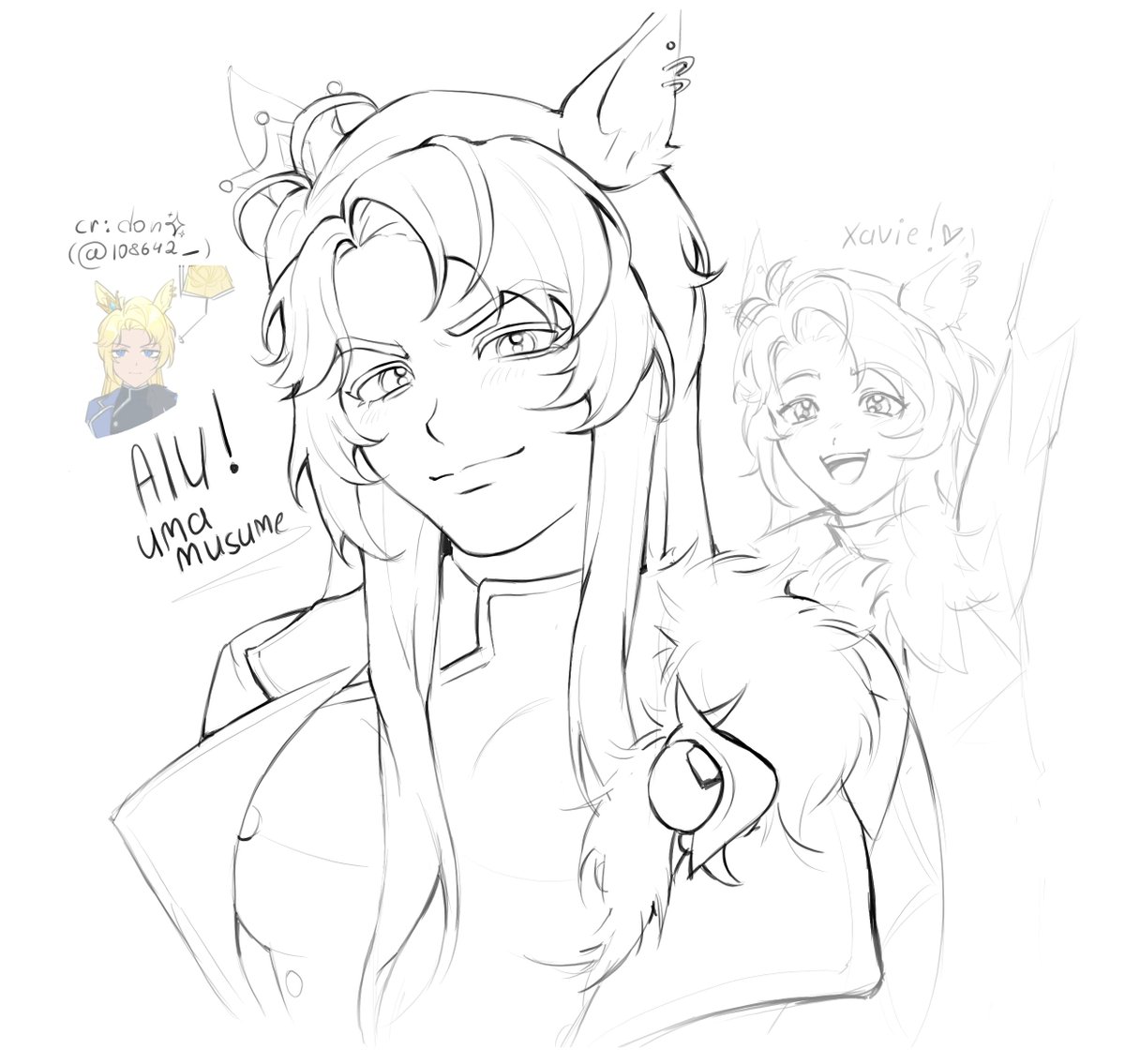 tsuts1k's tweet photo. I've been thinking about this for a long time, but thank you @108642_  for making my dream come true 
#mlbb #alucard collab!#umamusume https://t.co/IUJGlme1ep