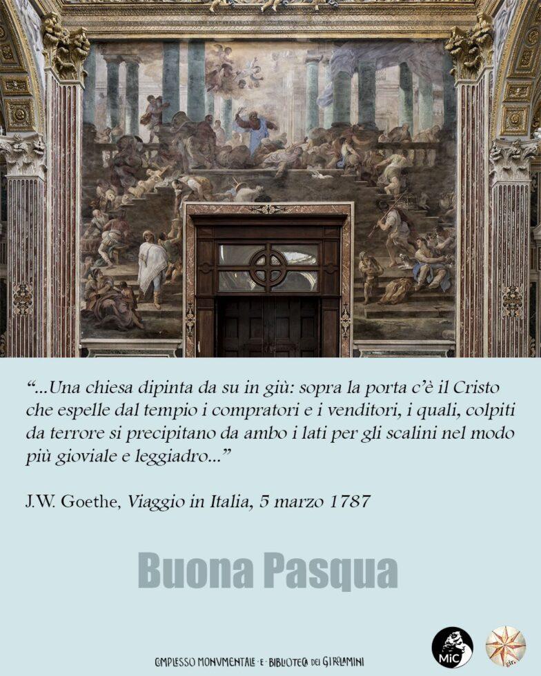 bcm_girolamini's tweet photo. Nell'augurarvi una serena #Pasqua2026, vi ricordiamo che la Chiesa-Museo dei #Girolamini è aperta, oggi e domani, dalle 8.30 alle 13.30, ultimo ingresso 12.45. Oggi #domenicalmuseo con ingresso gratuito...Vi aspettiamo! #Pasqualmuseo #Napoli #cultura #musei https://t.co/RouGscC80S
