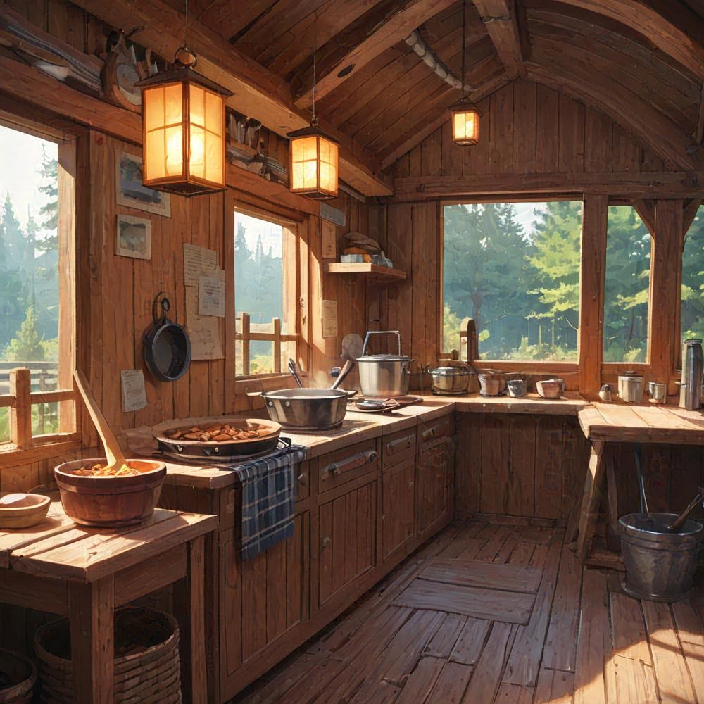 MurkHaunt's tweet image. #background_art #cabin #snug #art