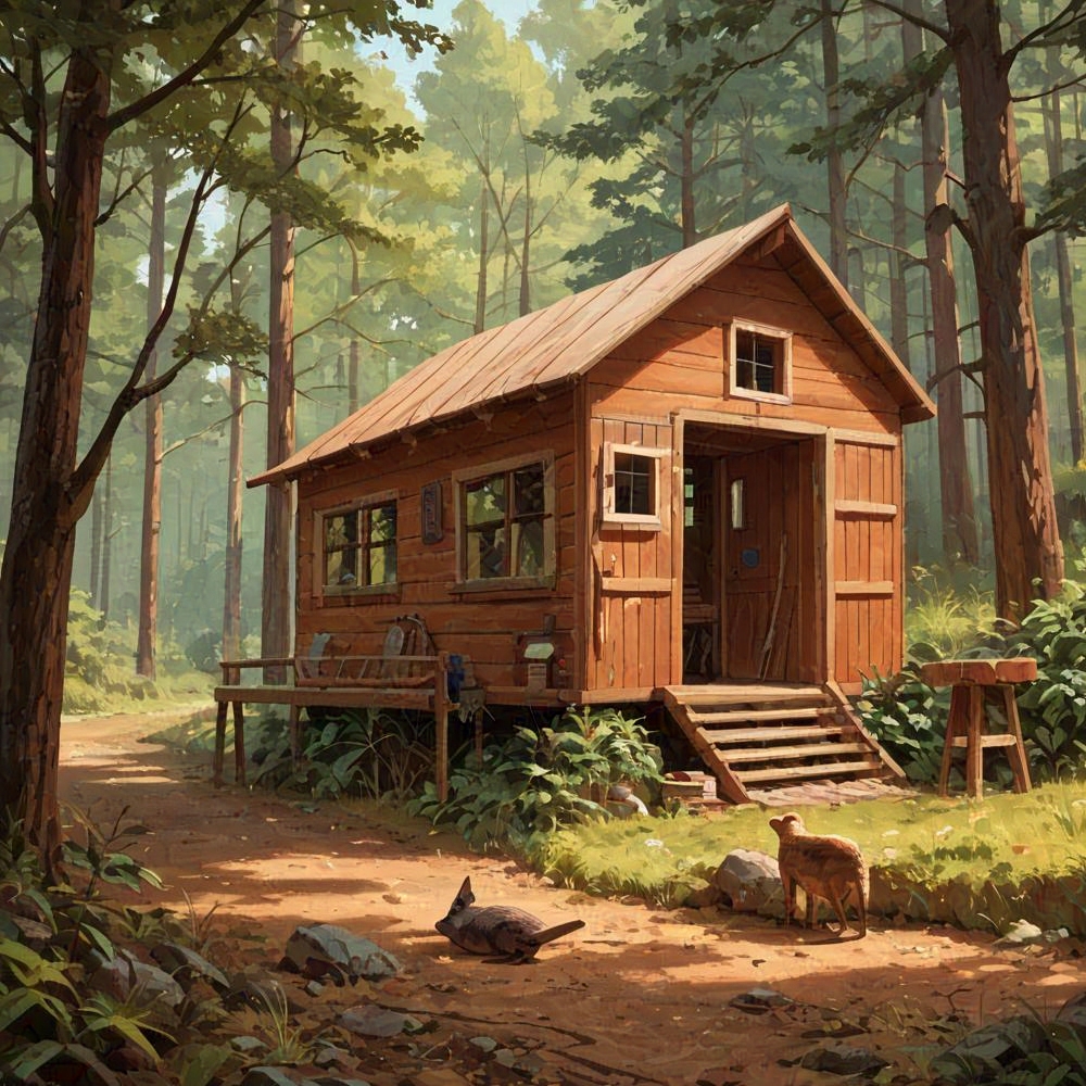MurkHaunt's tweet image. #background_art #cabin #snug #art
