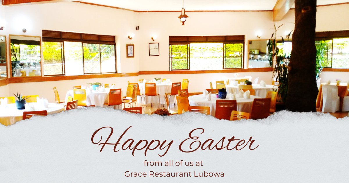 Graces_Bar's tweet photo. Happy #Easter 
From all of us at #GraceRestaurant #Lubowa 
May your day be filled with Joy and Gladness https://t.co/sRBJpizZOz