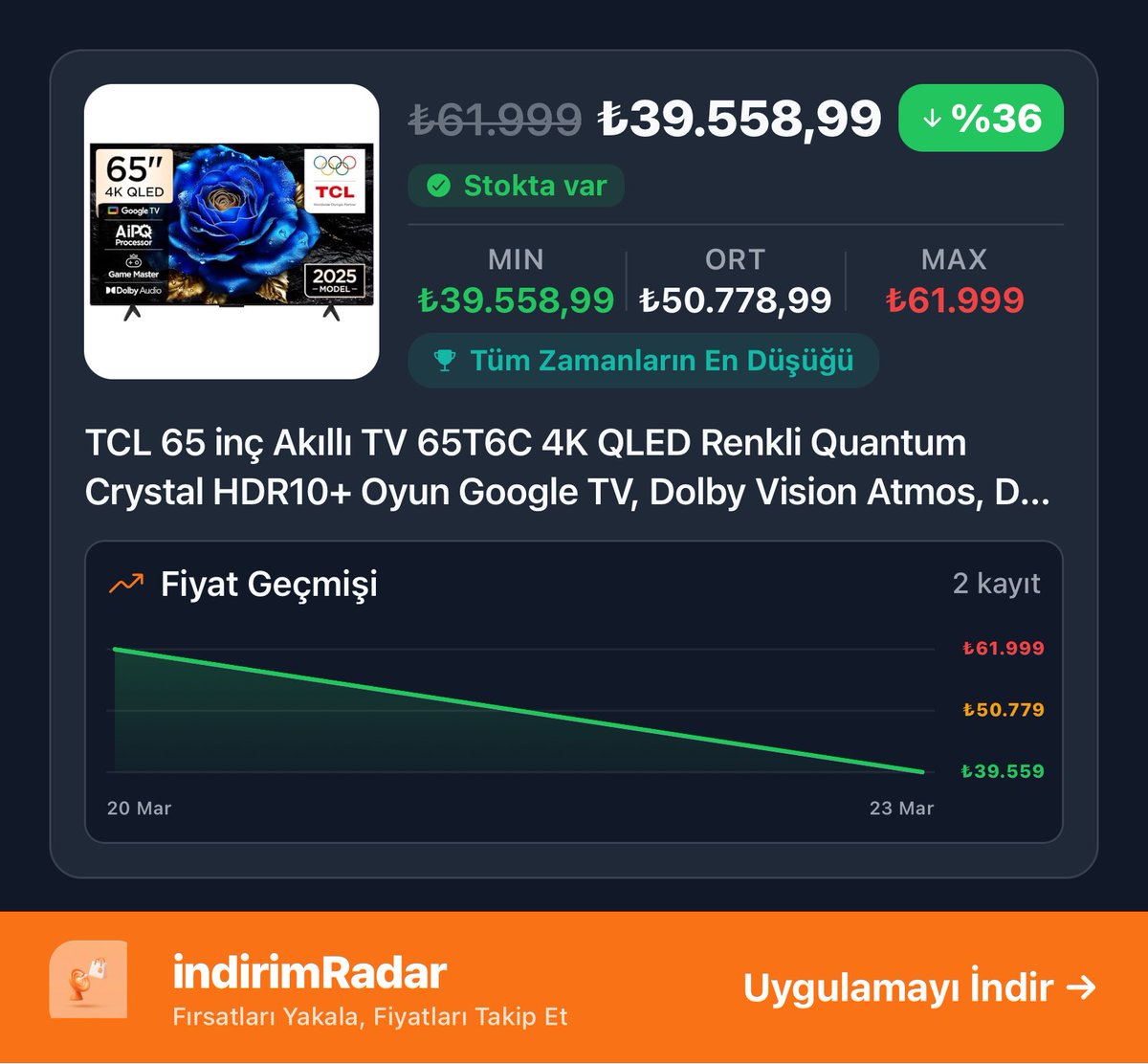 indirimradar tweet media