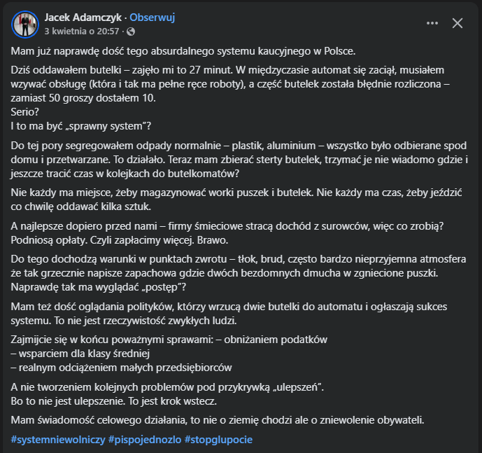 Łukasz Warzecha tweet media