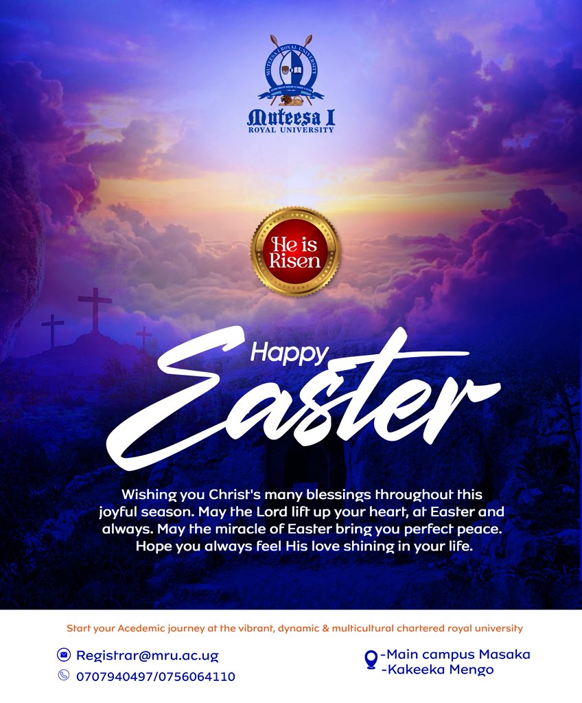 mru_vice's tweet image. Wishing our entire University community a blessed and peaceful Easter. As we celebrate this season of renewal and hope, may it inspire us to reach new heights in our pursuit of excellence and service to humanity. Have a wonderful holiday. 🕊️📖 #Easter2026 #AcademicExcellence