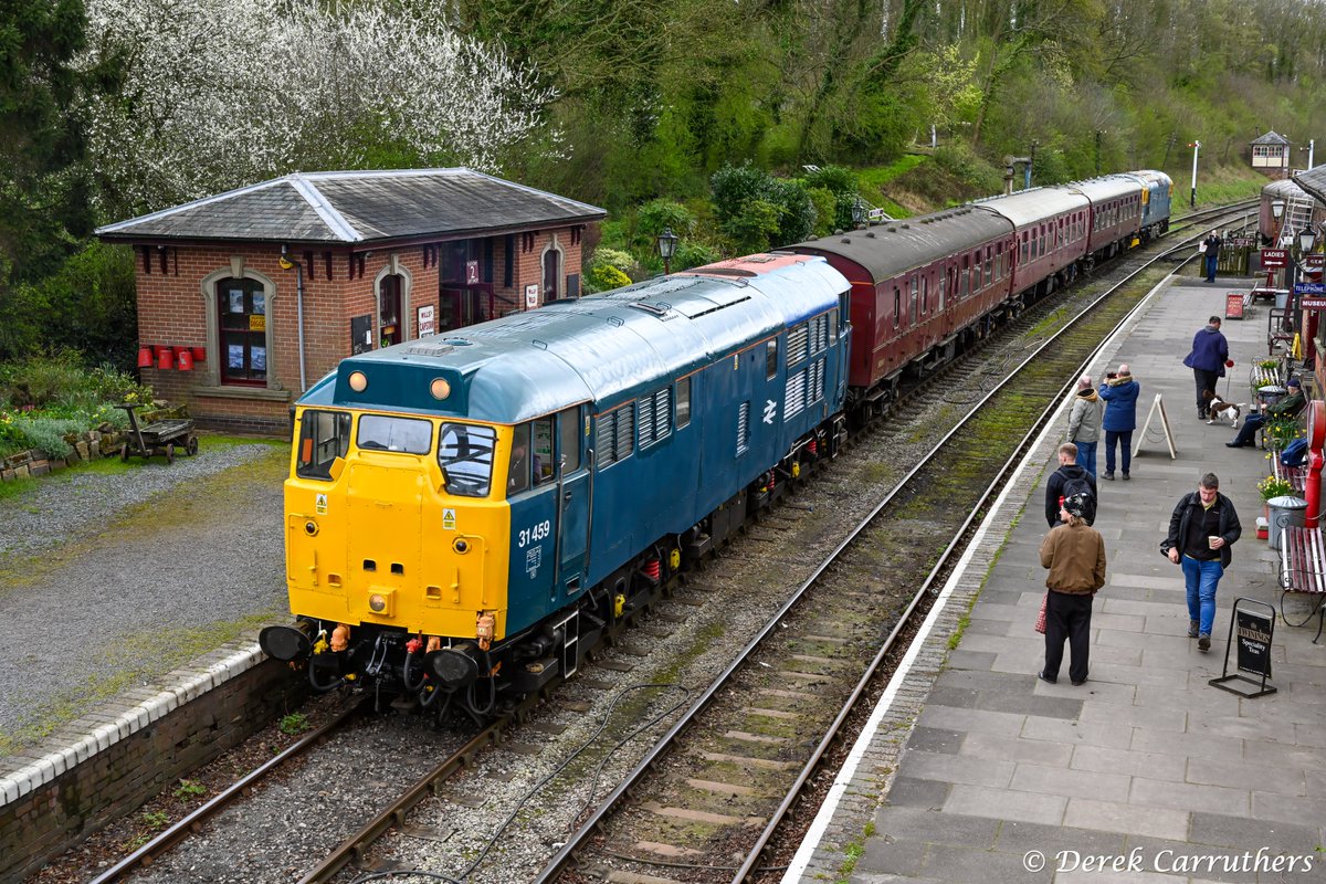 carru12901's tweet photo. A bit late but I've finally got around to posting my pictures of Brush type 2 number 31459 at the Battlefield Line on Good Friday 3rd April 2026. #class31 #Battlefieldline https://t.co/q3mTW5OffO