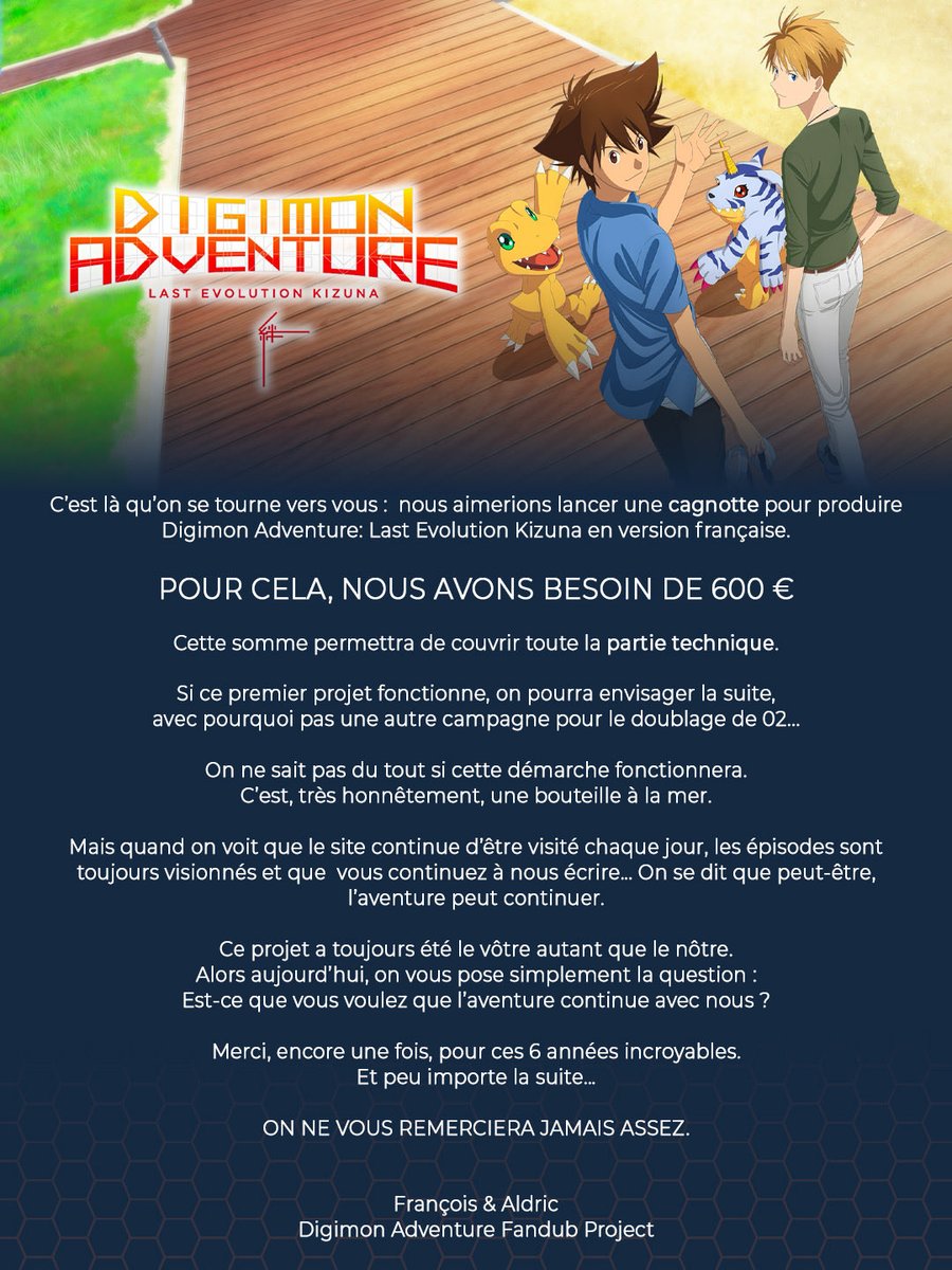 Digimon Adventure Fandub Project tweet media