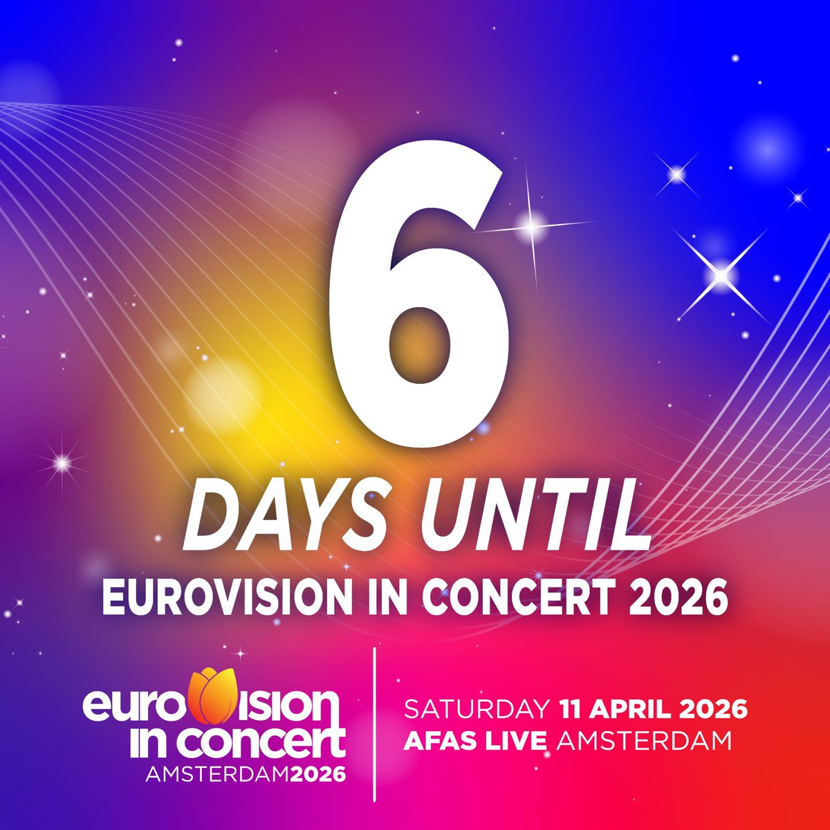 ESCinConcert's tweet photo. Only 6 days left…🎉🥳

#EurovisioninConcert #eurovision #songfestival #amsterdam #preparty https://t.co/gvs6JJTwwA