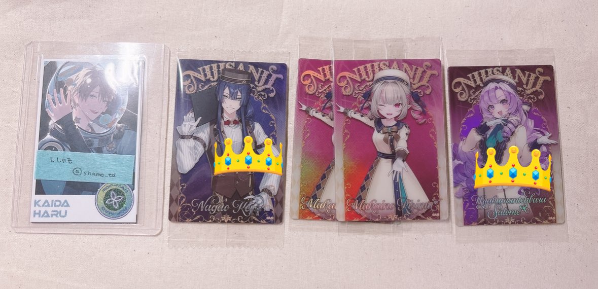 aka_mc_mob's tweet photo. @shamo_td はじめまして、こんにちは。
ご連絡遅くなり申し訳ありません。
先の取引でご希望の一部の方が難しいです。
画像お借りした👑と、画像2枚目のもので2:2の交換はいかがでしょうか？
ご検討お願いいたします。 https://t.co/YAWmvSQkFm