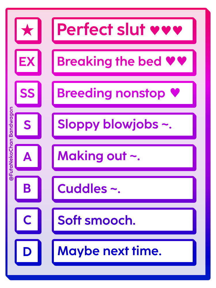 Burnice is in Heat and posted to her Goonbird App (Twitter) that everyone gets a Rating If they Post stuff in the Comments~ ♥️

❤️+♻️+ drop a pic of your muse below to see what Burnice wants to do with your muse!~

EX = Dm me
⭐️ = Let's Ship!