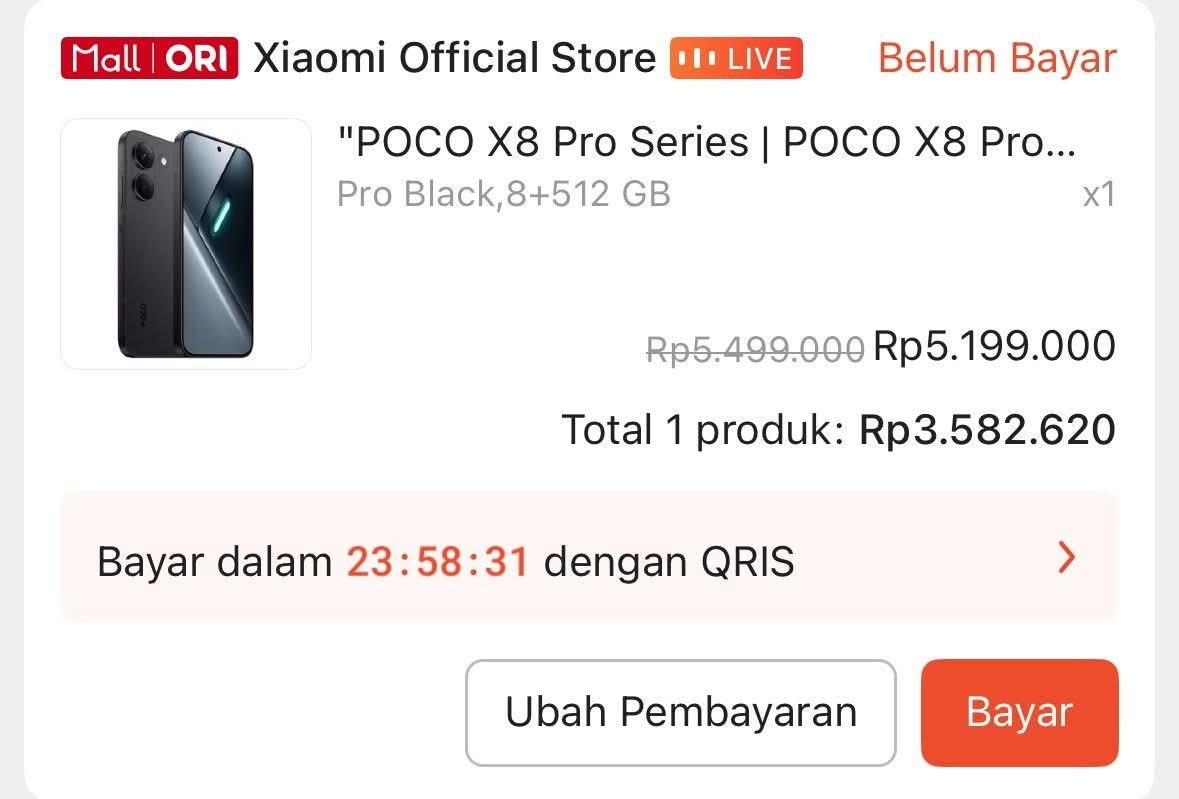 Ayo co murah nih
Pake voucher toko + voucher live ibnu

s.shopee.co.id/6pwX2iEDQt