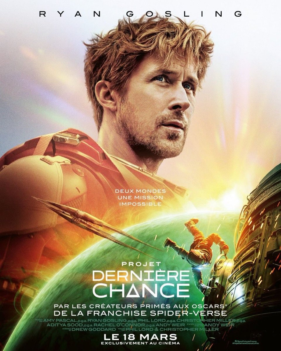 Moi qui n'aime ni trop la science fiction ni Ryan Gosling, j'ai passé un excellent moment devant "Projet dernière chance". Un divertissement totalement pop et fun ! Une jolie ode à l'amitié et aux différences qui nous élèvent. Les ados vont adorer !