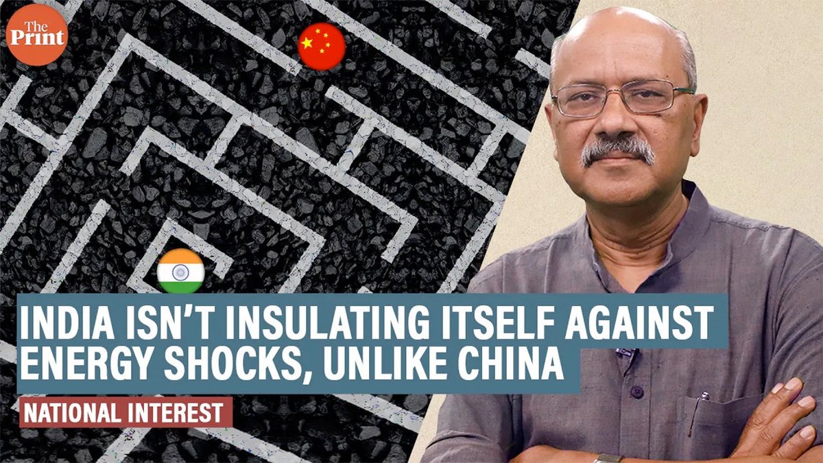 ShekharGupta's tweet image. China insulated itself against energy shocks with coal gas. India didn’t, we can’t move from words to action…

Our story of much talk, little walk and the bane of our governance delivery, analysis-paralysis..

#NationalInterest on camera

youtube.com/watch?v=QYyFuB…