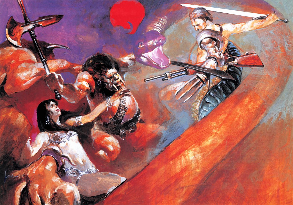 peachflavor3d's tweet image. A piece of artwork by Jun Suemi for Strange Saga Scenario: The Knight's Wandering for #NEC #PC80/#PC88 featured in a Japanese magazine. Merged pages, removing all text, and applying the usual clean/retouch without upscaling.