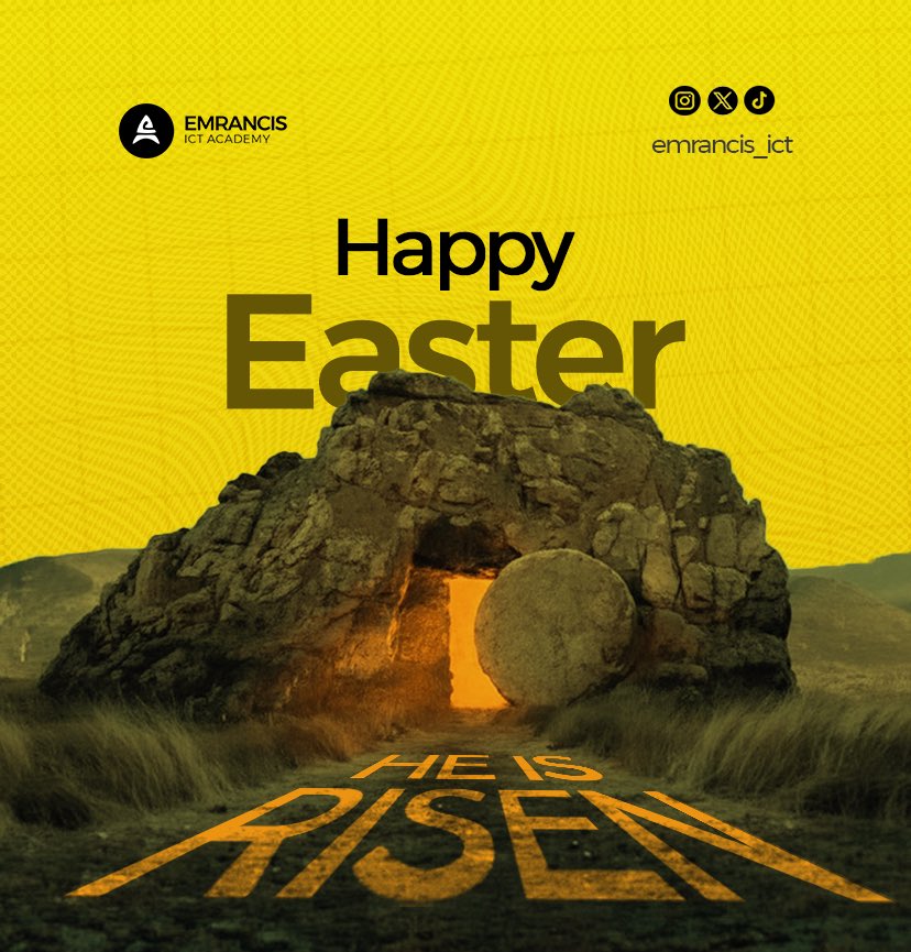 emrancis_ict's tweet photo. Happy Easter from the EMRANCIS ICT
ACADEMY family to yours โบ๏ธโจ.
May this season bring you joy, rest, and the motivation to chase every goal you've set for yourself.
Drop a โค๏ธ in the comments if you're spending Easter leveling up your tech skills!
#HappyEaster
#TechFamily https://t.co/DodZ3XMVnc
