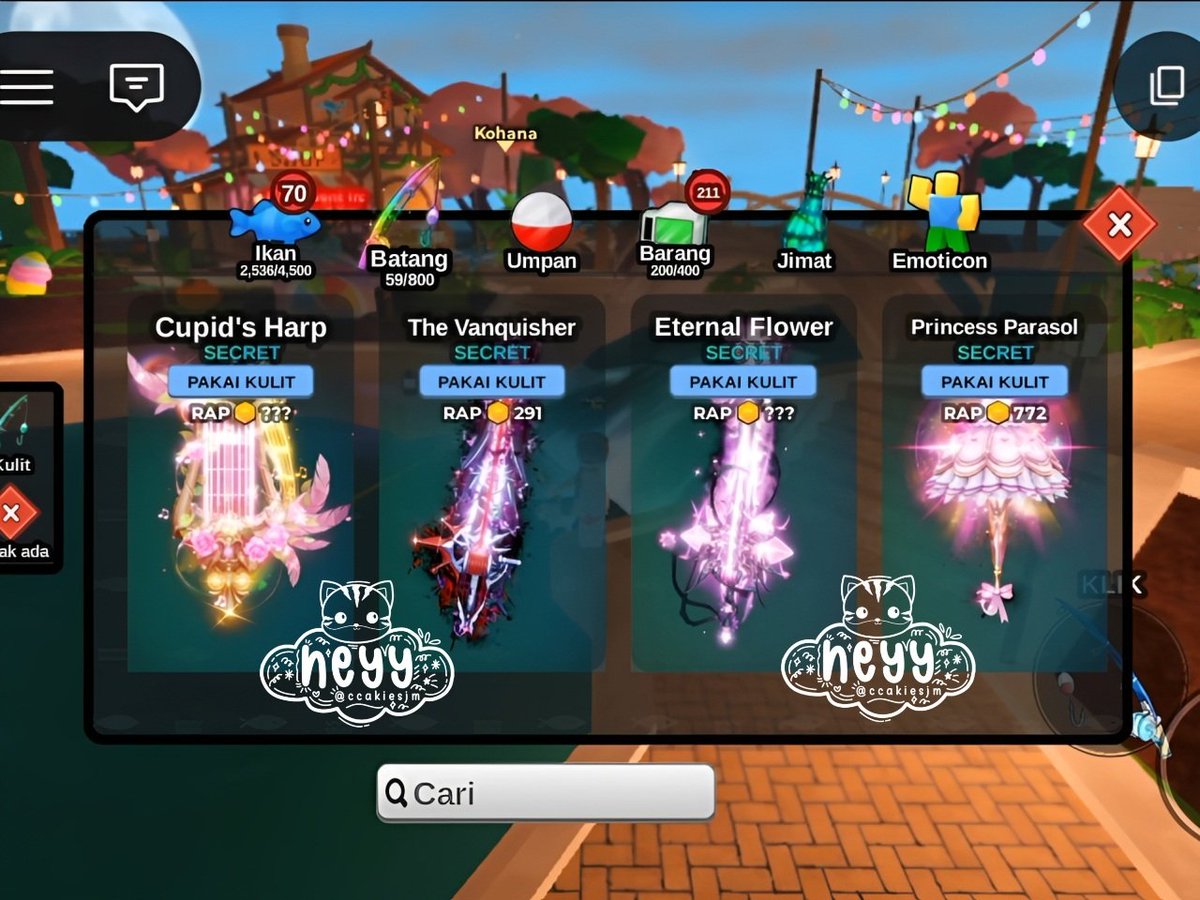 mocachiatoo's tweet photo. @NPisces47525 ni kak

cupid's harp — 45k
eternal flower — 45k
the vanquisher — 40k
princess parasol — 55k

bole nego tipis yaa🫰🏻 https://t.co/DcTZ3JKKl4