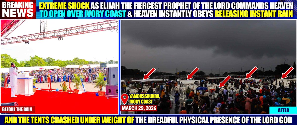And the tents crushed under the weight of the dreadful physical presence of THE LORD GOD ALMIGHTY.
What a MIGHTY GOD we serve!
#VisitationOfHashem