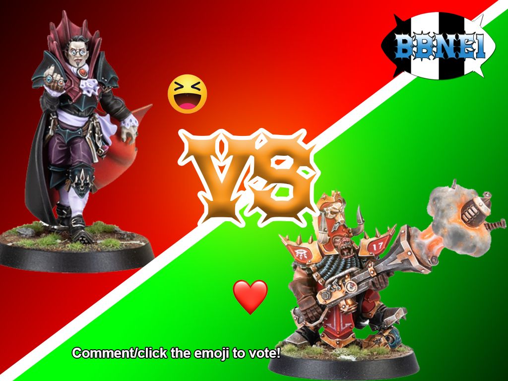 BowlNe1's tweet photo. Here we go with Battle 10 of Round 2. It's undead aristocracy vs a massive weapon. The Count vs the Madeye. 

Who do you think should make it through? 

Give us a 😆 for Count Luthor or a ❤️ for Zzharg. https://t.co/EiRmzNAS9q