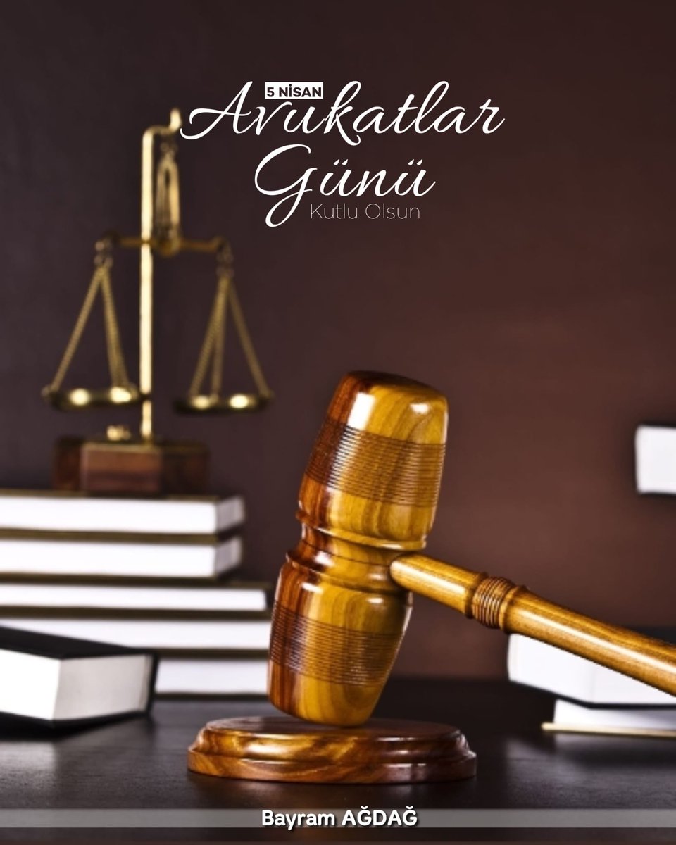 Adaletin ve hukukun temsilcisi olan, tüm avukatlarımızın 5 Nisan Avukatlar Günü’nü kutluyor, başarılı bir meslek hayatı diliyorum.
 #AvukatlarGünü