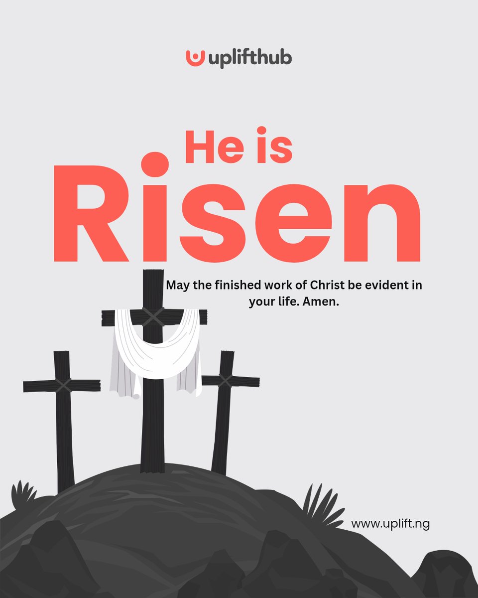 Happy Easter to all Christians ✝️

We wish you a day filled with Reflection and Blessings with celebrations for you and your families.

As the resurrection of Christ is celebrated, may his finished work be evidential in every area of your life. 

#Uplifthub #Easter #tech