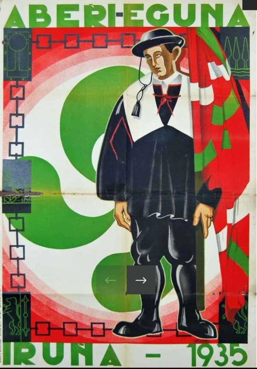 ¿Sabías que el cartel del Aberri Eguna de 1935 fue protagonizado por la indumentaria tradicional de los alcaldes roncaleses?