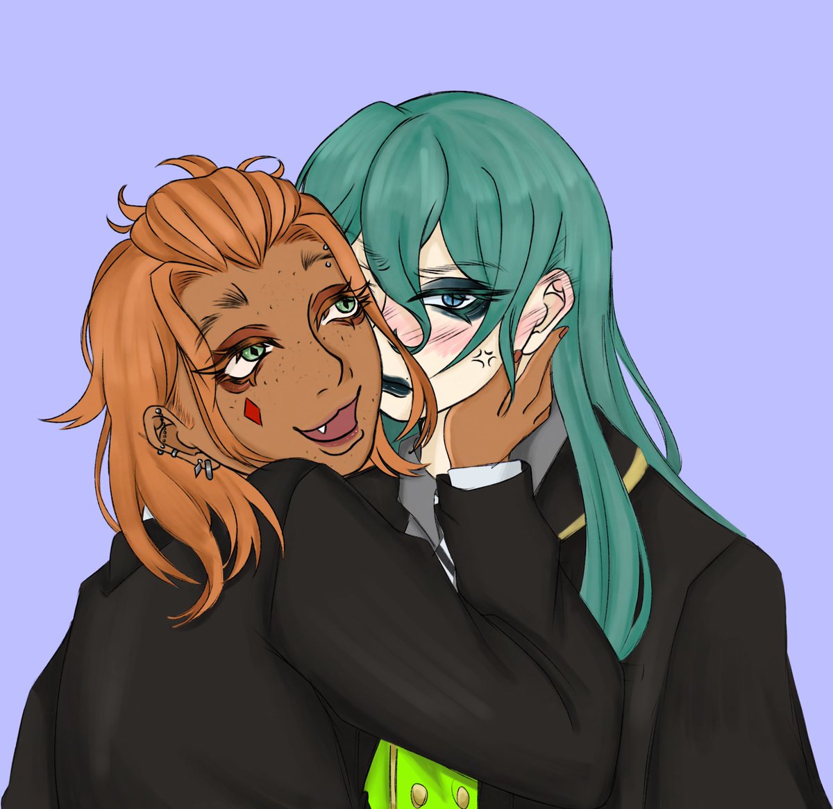 asmo is KISSING VIL tweet media