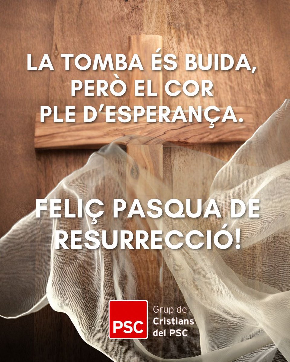 PSCBegues's tweet photo. Feliç Pasqua de Resurrecció a tothom, i especialment a les amigues i amics, companyes i companys, que hi veuen un missatge de lluita per la igualtat i la justícia social.🌹🌹🌹 https://t.co/xrKLU3m5B1