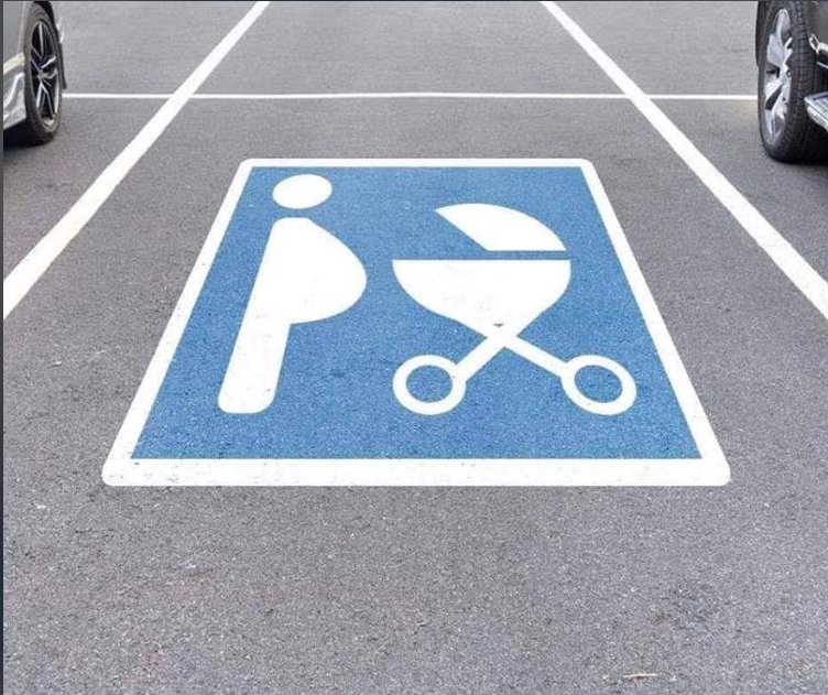 tätä meikä on odottanut! Parkkipaikka paksuille ukoille, jotka tykkää grillata.