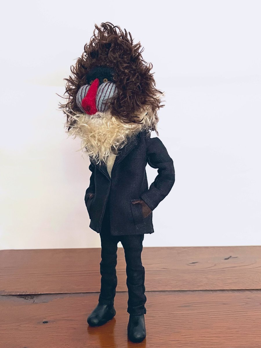 足が細いぜ、マンドリさん。

スタイル良いな、
バンドマンみたいだぜ。

#needlefelting #羊毛フェルト #マンドリル