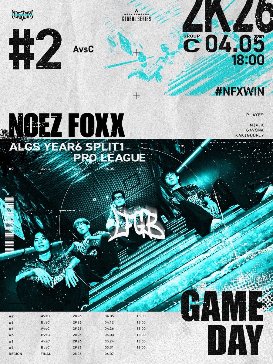 NOEZ FOXX APEX Div.】 [ #ALGS Year6 Split1 Pro League APAC North