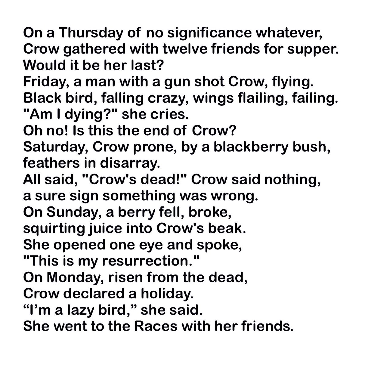 Banquozghost's tweet image. Crow’s Easter - #poem by Neil G

On a Thursday of no significance whatever …

#poetrylovers #poetrycommunity #crows