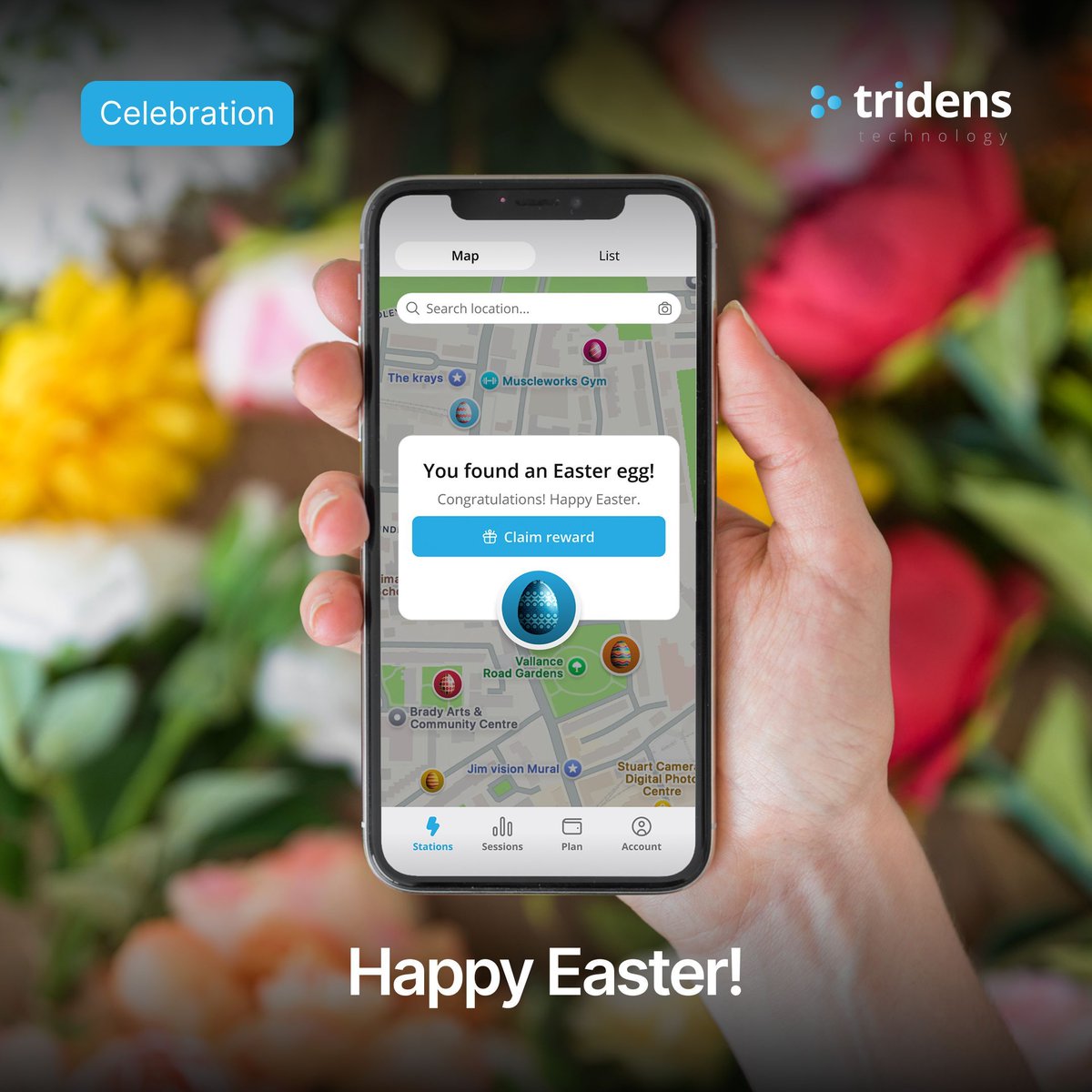 TridensTech's tweet photo. Roaming should be this easy.
Happy Easter from Tridens! 🐣⚡ https://t.co/1LWWuijdlH