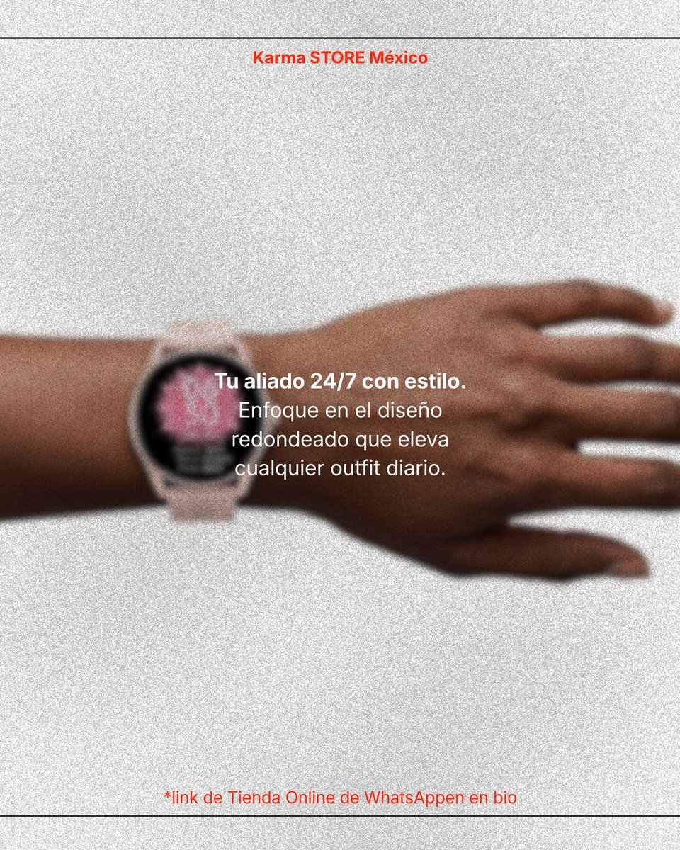KamaStore_MX's tweet photo. Nivel arriba ✨

Smartwatch Romance: diseño aesthetic, batería hasta 14 días y pulsera de regalo. Todo el estilo, sin gastar de más.

¡Pide el tuyo por WhatsApp!
https://t.co/hoJytY5n5E

#monterrey #tiendaonline #smartwatch #estilo https://t.co/Ie3cNf69qA