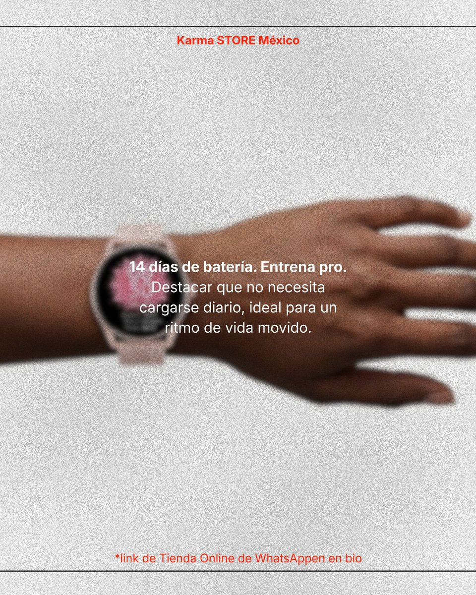 KamaStore_MX's tweet photo. Nivel arriba ✨

Smartwatch Romance: diseño aesthetic, batería hasta 14 días y pulsera de regalo. Todo el estilo, sin gastar de más.

¡Pide el tuyo por WhatsApp!
https://t.co/hoJytY5n5E

#monterrey #tiendaonline #smartwatch #estilo https://t.co/Ie3cNf69qA