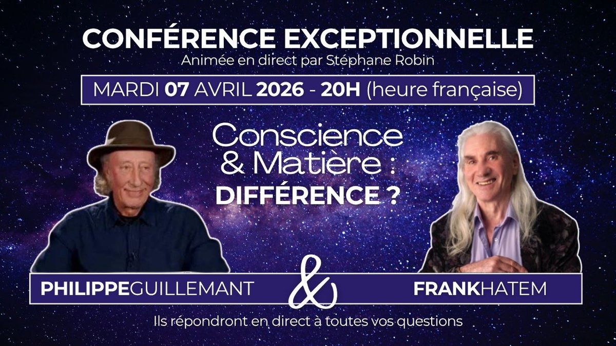 Philippe2244's tweet photo. Certains d'entre vous me réclament un échange avec Frank Hatem depuis longtemps. Ils seront exaucés mardi soir. Nous parlerons de la différence entre conscience et matière. Frank est docteur en ontologie (science de l'être), il a des idées très intéressantes sur la conscience et une approche tout à fait originale de la métaphysique. Nous verrons donc mardi soir les points de convergence éventuels entre nos approches de la conscience :
https://t.co/KRJl0pquYC‌
