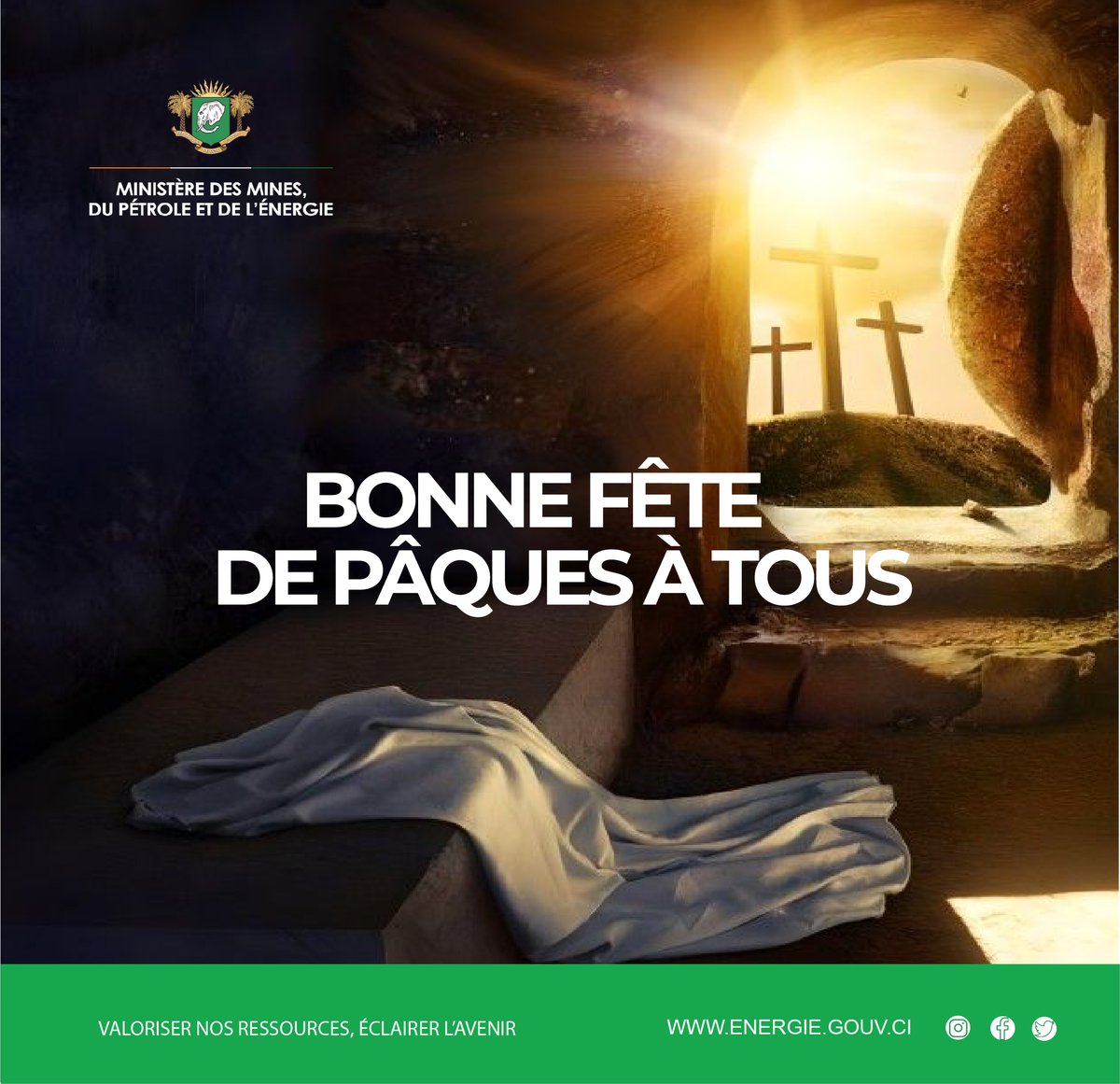 MMPE225's tweet photo. Bonne fête de Pâques à toute la communauté chrétienne !
Que cette célébration de foi et de renouveau soit une source d’énergie, d’espérance et de paix pour chacun.
#Pâques #MMPE https://t.co/P2GEyhEush