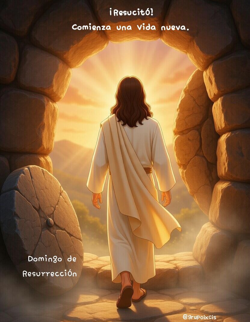 Te amo mi rey.

¡Resucitó!