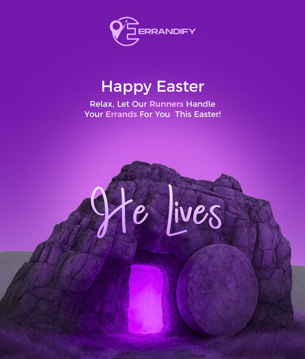 GetErrandify's tweet photo. Grace in every step, ease in every errand. 
Happy Easter from Errandify💜 https://t.co/HqVAEWWOL3