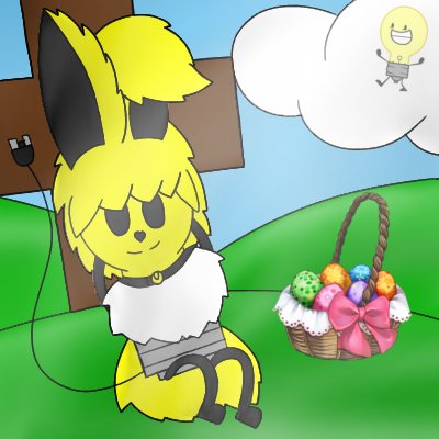 ObjectShowBloke's tweet photo. "Happy Easter, y'all." ๐ก๐ฑ๐ฐ๐ถ๐โกโ๏ธ๐งบ๐ฅ๐๐
#InanimateInsanity #Pokรจmon #Lightbulb #Kuromi #Jolteon #Easter #Christian #Dobby #Bunny #Cabby #MassFur #AnimeArt #HappyEaster #IRLReligion #ChristianCross #ObjectShow https://t.co/mvhGWtkarD