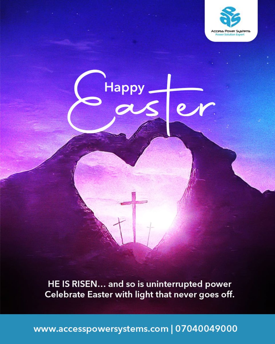 accesspower_sys's tweet image. Easter is a reminder that even in the darkest moments, light always returns. Here's to a season filled with hope and power. 

Happy Easter. 

#AccessPowerSystems #happyeaster #solarpower #invertersystem